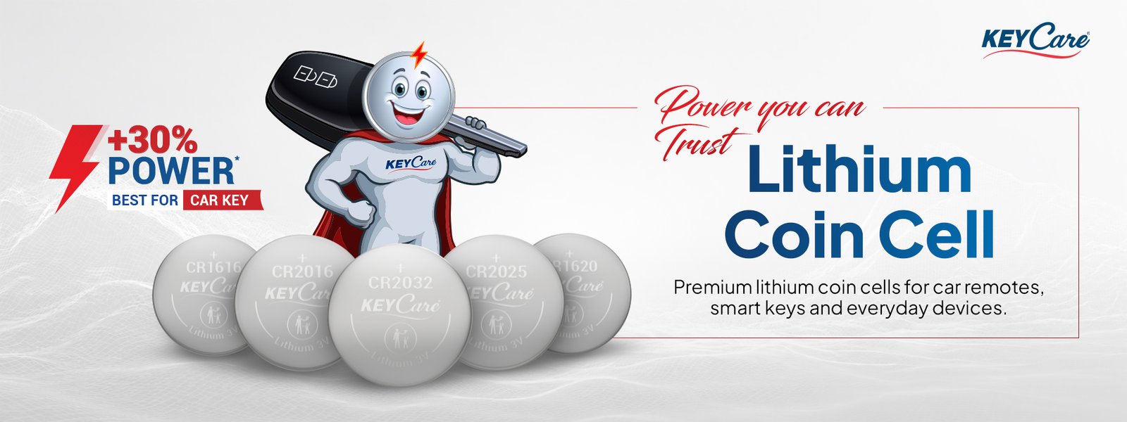 KeyCare CR2016 Coin Cell Battery feature 1
