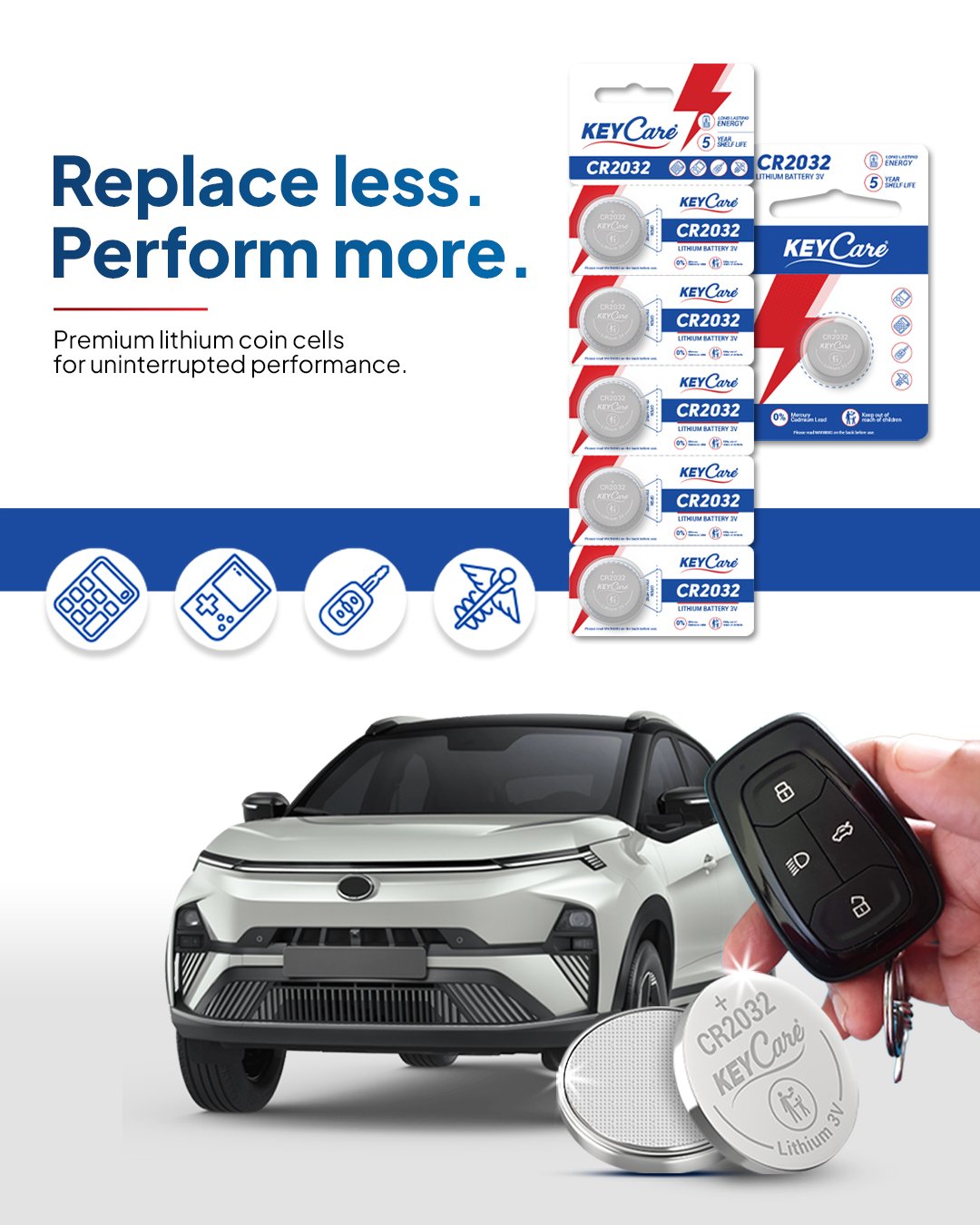 KeyCare CR2016 Coin Cell Battery feature 2