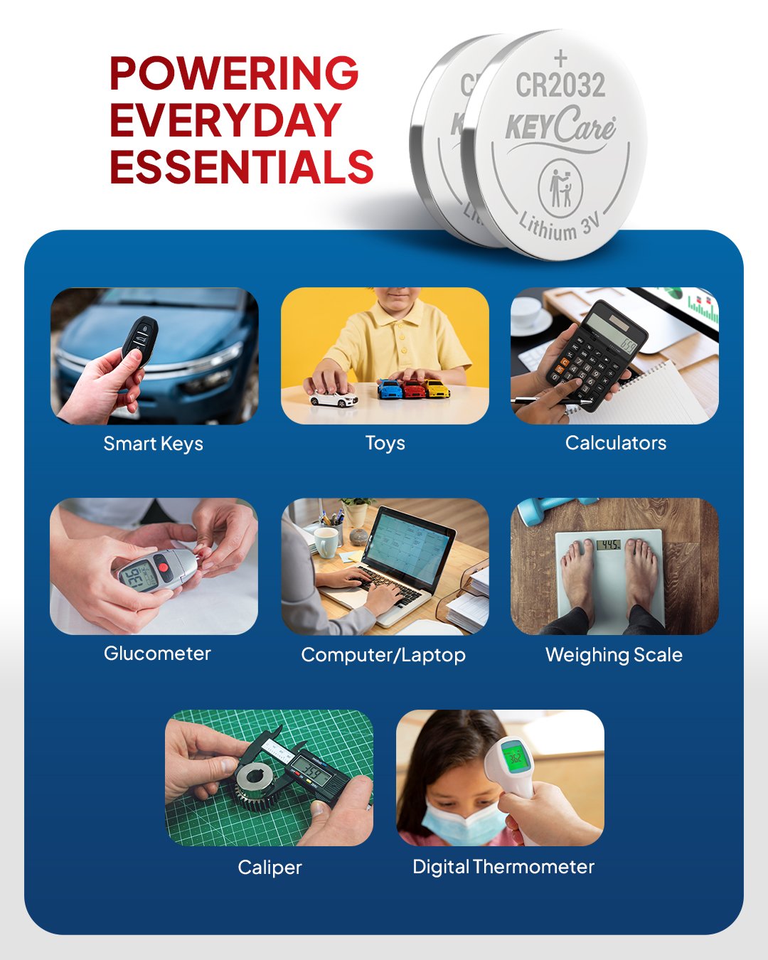 KeyCare CR2016 Coin Cell Battery feature 3