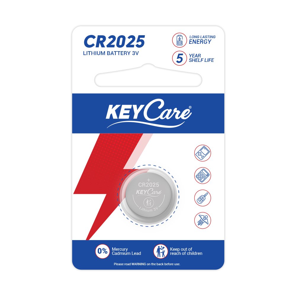 KeyCare CR2025 Coin Cell Battery