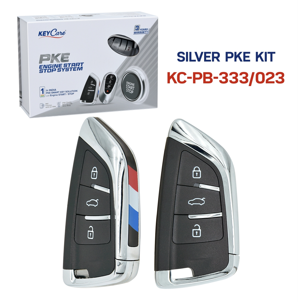 PKE-SILVER Keyless Push Button System PB-333-023