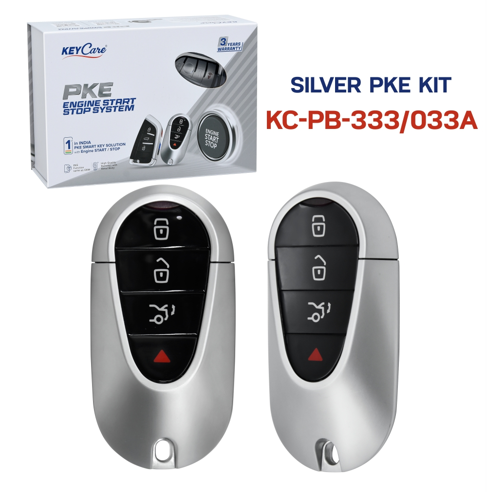PKE-SILVER Keyless Push Button System PB-333-033A