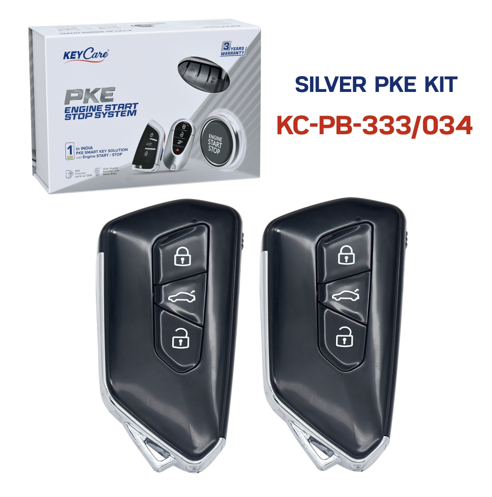 PKE-SILVER Keyless Push Button System PB-333-034