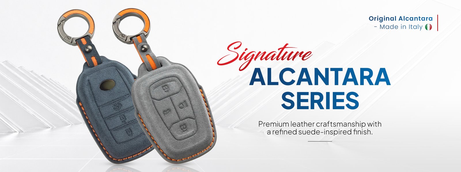 Alcantara Leather Key Cover – Honda (ALC-24) feature 1
