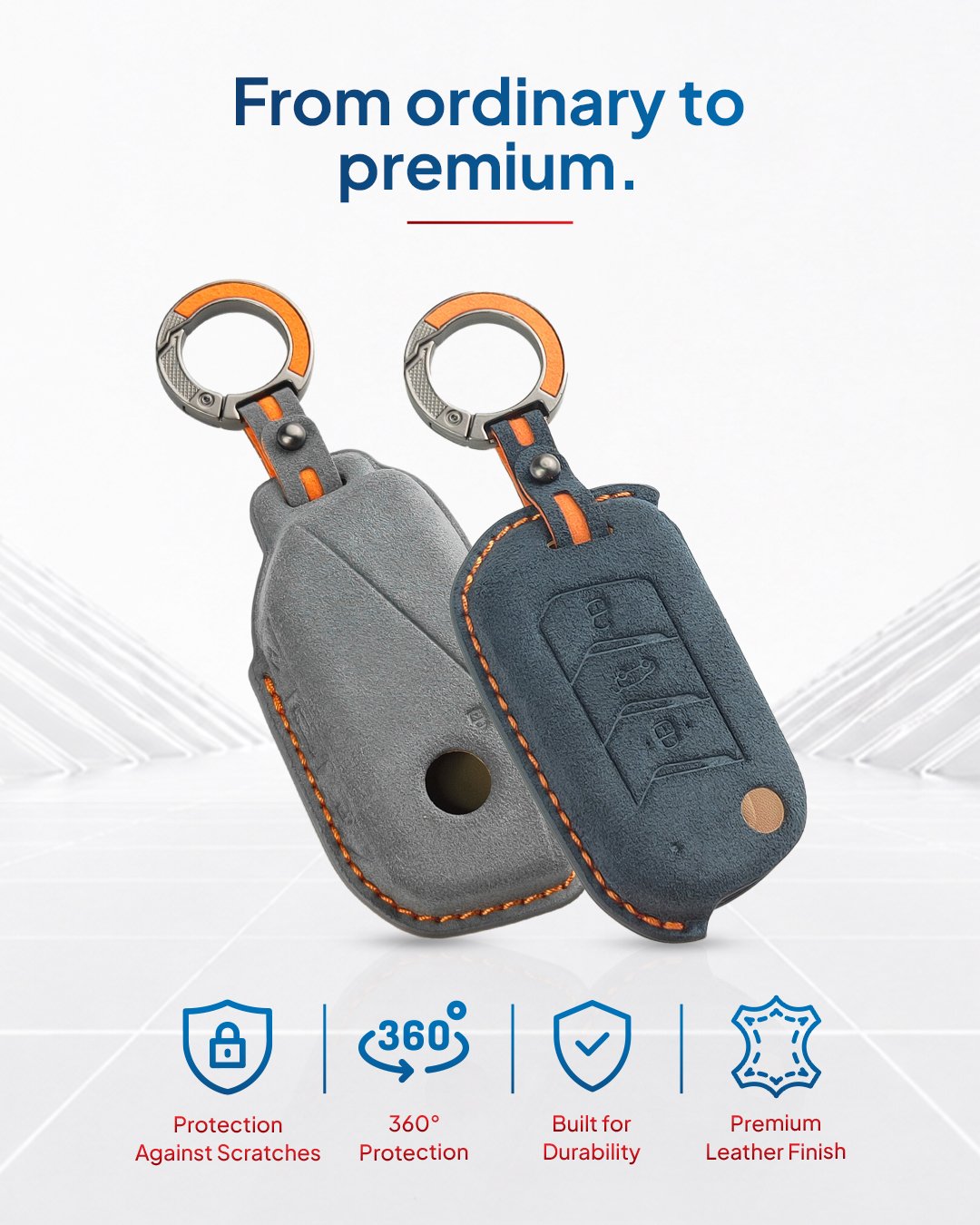 Alcantara Leather Key Cover – Honda (ALC-24) feature 3