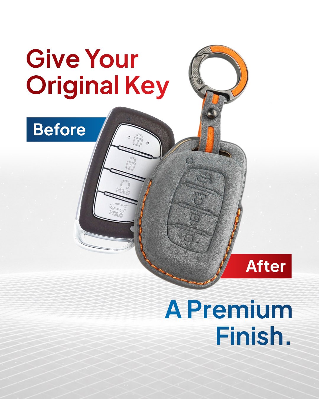 Alcantara Leather Key Cover – Honda (ALC-24) feature 2